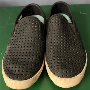SeaVees Black Nubuck Leather Baha Slip-On Shoes